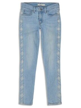 🌼 Levi's floral embroidered skinny jeans